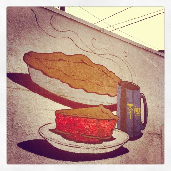tp mural of pie